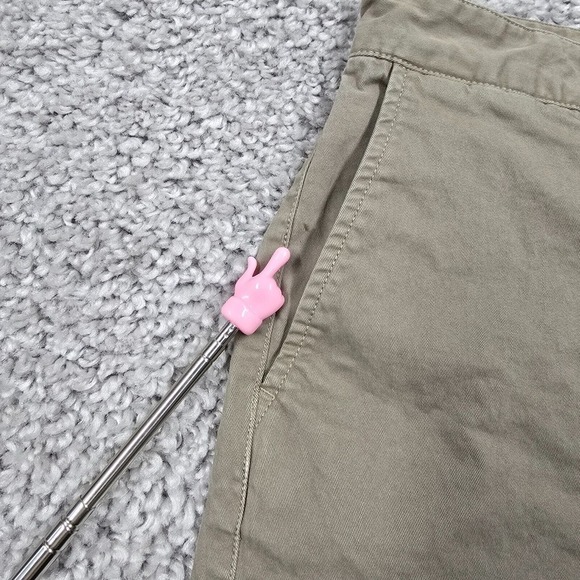 Flint and Tinder Shorts Mens 34 (Fits 32x6.5) Beige Chino Flat Front Office - Picture 3 of 13